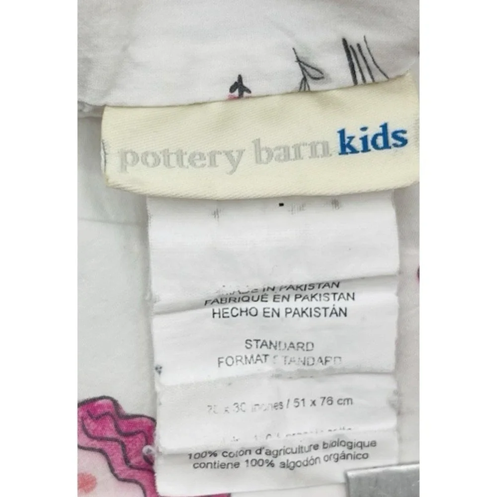 4pc POTTERY BARN KIDS Queen MAGICAL UNICORN ORGANIC SHEET SET FLANNEL See photos